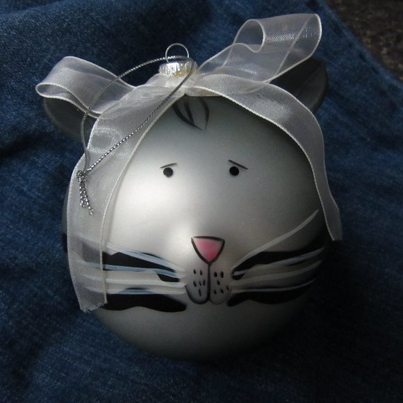 Source Unknown Other - Large Cat Christmas Ornament***